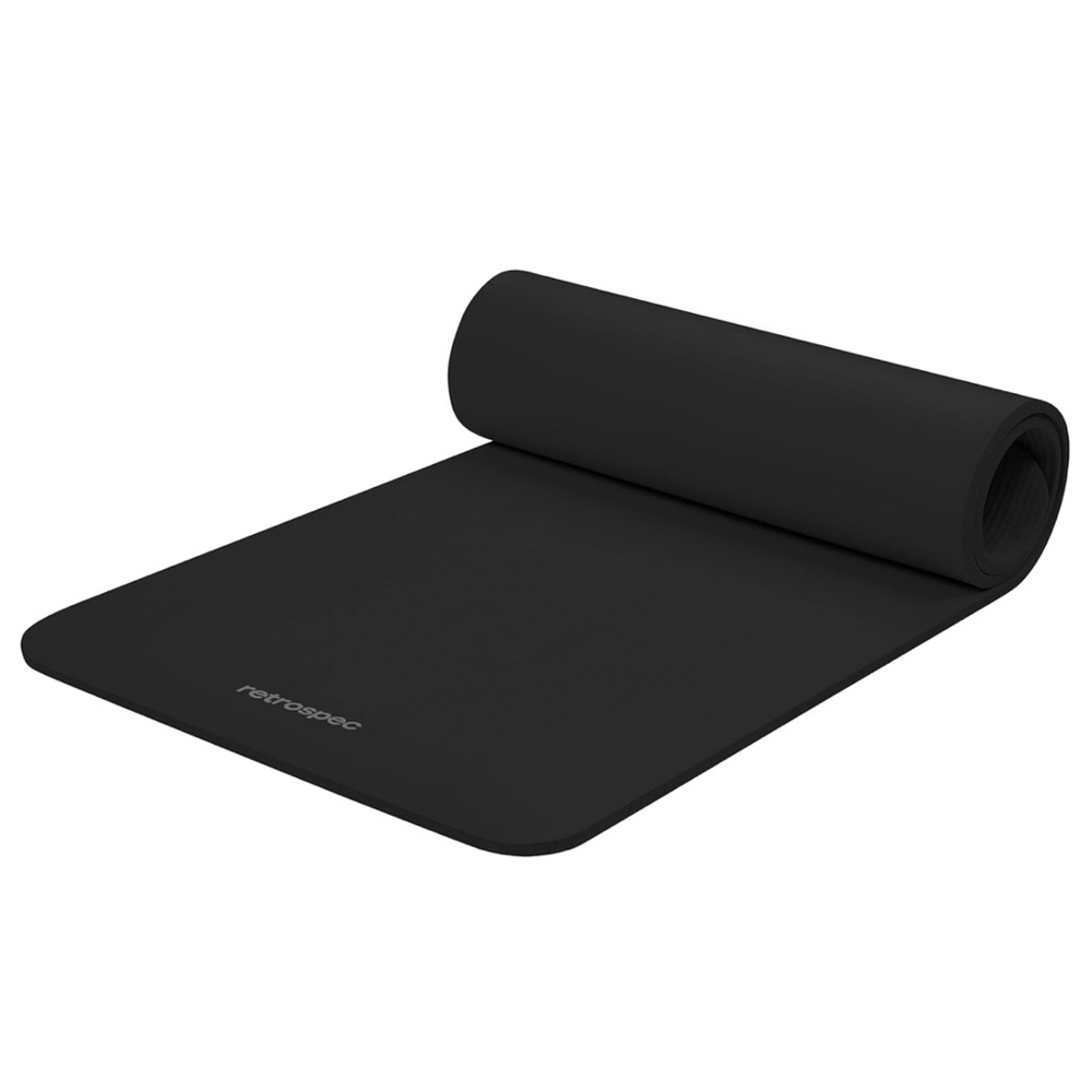 Solana Yoga Mat 1/2" Thick W/Nylon Strap for Men & Women - Non Slip Exercise Mat
